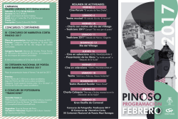 triptico febrero - Ayuntamiento de Pinoso