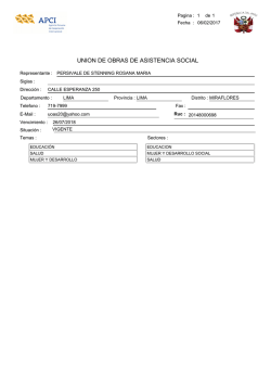 union de obras de asistencia social