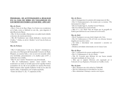 Actividades de Enero a Junio de 2017