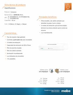 Tipo de empotre: bajo gabinete &bull; Controles: push