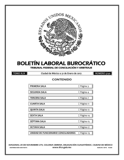 bolet&iacute;n laboral burocr&aacute;tico - Tribunal Federal de Conciliaci&oacute;n y