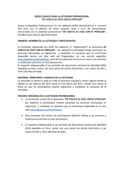 T&eacute;rminos y condiciones