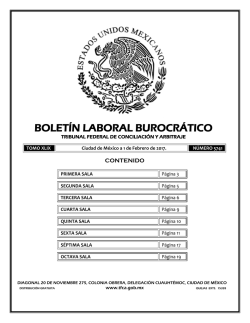 bolet&iacute;n laboral burocr&aacute;tico - Tribunal Federal de Conciliaci&oacute;n y
