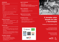 X Jornadas sobre Ganado de Lidia y Tauromaquia