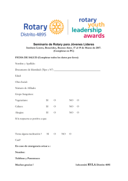 Ficha de salud - Distrito 4895