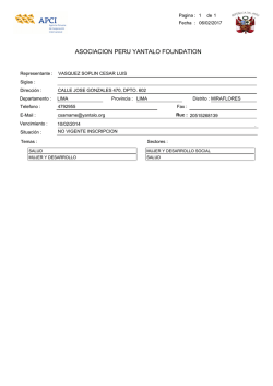 asociacion peru yantalo foundation
