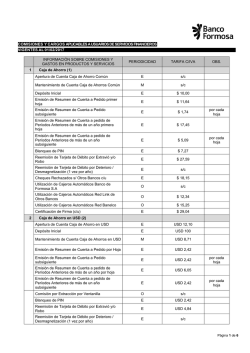 WEB Comisiones y Cargos Aplicables a Usuarios de Servicios