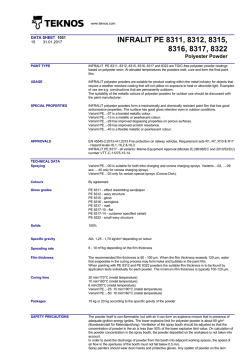 INFRALIT PE 8311, 8312, 8315, 8316, 8317, 8322