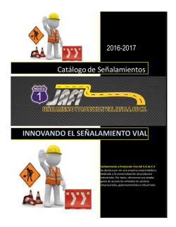 Cat&aacute;logo - Se&ntilde;alamiento y Proteccion Vial Jafi SA de CV