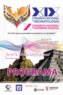 programa neonatologia 2017 - Federaci&oacute;n Nacional de