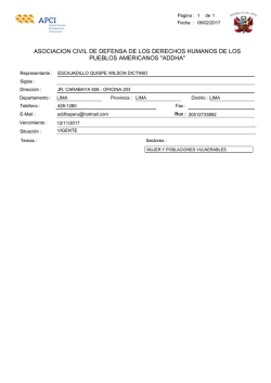asociacion civil de defensa de los derechos humanos de los