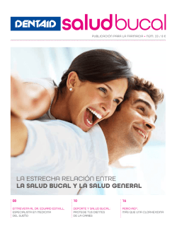 la EstrEcha rElaci&oacute;n EntrE LA SALUD BUCAL Y LA SALUD GENERAL