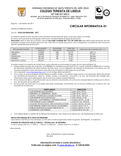 circular completa - Colegio Teresita De Lisieux