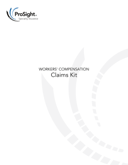 Claims Kit - ProSight Specialty Insurance
