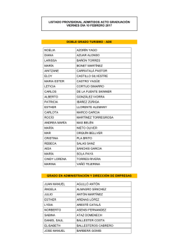 Acto Graduaci&oacute;n 10 febrero