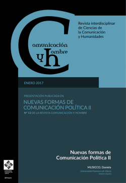 NUEVAS FORMAS DE COMUNICACI&Oacute;N POL&Iacute;TICA II