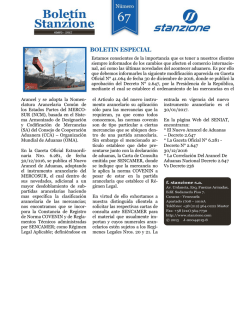 Arancel y se adopta la Nomen