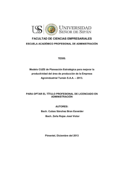 FACULTAD DE CIENCIAS EMPRESARIALES