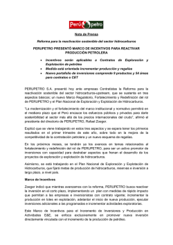 Leer M&aacute;s - Perupetro