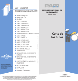 Saint-Gobain PAM Espa&ntilde;a - Soluciones completas de canalizaciones
