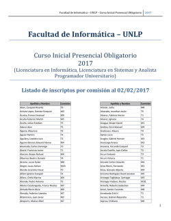 Distribuci&oacute;n Actualizada al 02/02/2017