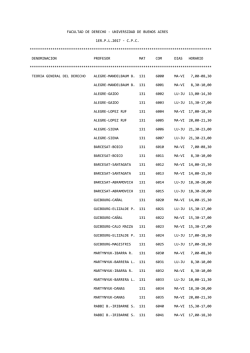 Oferta de cursos CPC - Facultad de Derecho