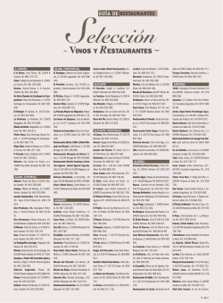 gu&iacute;a de restaurantes - Vinos y Restaurantes