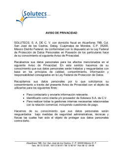Aviso de Privacidad