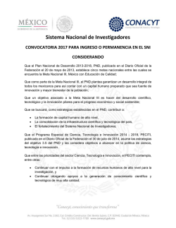 Sistema Nacional de Investigadores