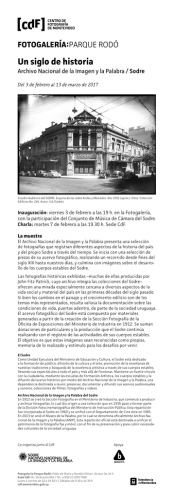 Un siglo de historia - Centro de Fotograf&iacute;a de Montevideo