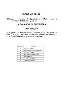 informe final