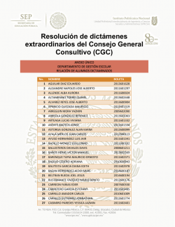 Resoluci&oacute;n de dict&aacute;menes extraordinarios del Consejo