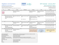 Printable January SDP Calendar