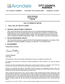 city council agenda