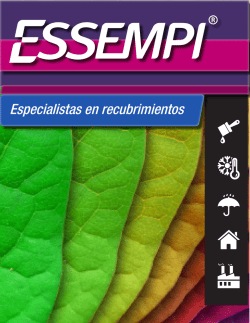 Especialistas en recubrimientos