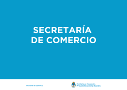 SECRETAR&Iacute;A DE COMERCIO