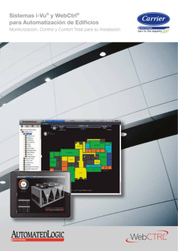 Sistemas i-Vu&reg; y WebCtrl&reg; para Automatizaci&oacute;n de Edificios