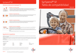 tabla de compatibilidad syrspend 2017