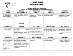 l. junior school cuadro de tareas 2 - 1