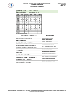 horarios concentrado