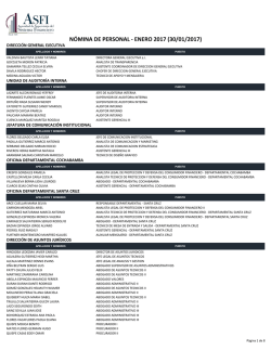 N&oacute;mina de personal dependiente