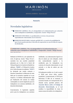 Novedades legislativas