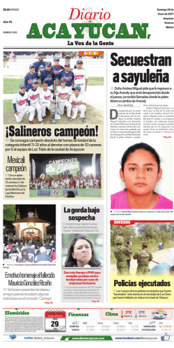 &iexcl;Salineros campe&oacute;n! - Diario de Acayucan