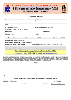 Inscripcion I CAS - 2017