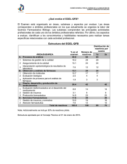 Estructura del EGEL-QFB