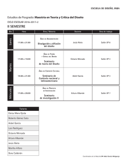 Horario - edinba