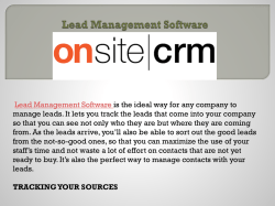 Lead Management Software