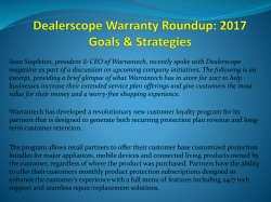 Dealerscope Warranty Roundup: 2017 Goals & Strategies