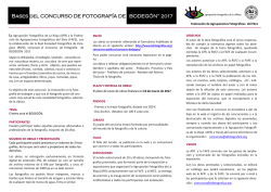 Bases del CONCURSO DE FOTOGRAF&Iacute;A DE &ldquo;BODEG&Oacute;N&rdquo; 2017