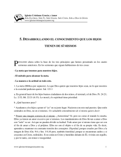 5. desarrollando el conocimiento que los hijos tienen de s&iacute; mismos